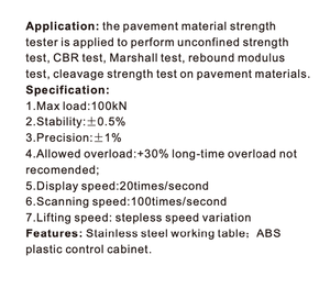 Testeur de résistance des matériaux de pavage numérique, équipement de laboratoire géotechnique pour les essais de résistance des matériaux routiers et la détection de la qualité - Product Image 4