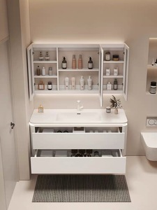 Mueble de Baño con <span class=keywords><strong>Lavabo</strong></span> Integrado Estilo Crema, Combinación de Mueble y <span class=keywords><strong>Lavabo</strong></span> Personalizable - Product Image 4