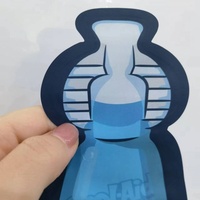 Fermeture éclair refermable d'impression numérique personnalisée en plastique doux au toucher de 3.5 grammes