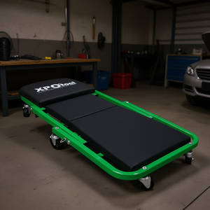 Siège roulant XPOtool 36 pouces vert, profil bas, pour mécanicien, garage, avec 6 roues, capacité 300 lb - Product Image 2