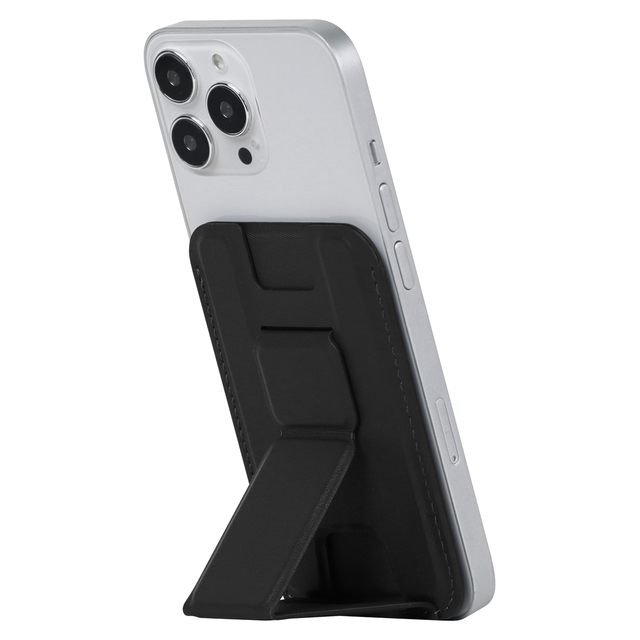 Multi-functional Magnetic Phone Card Holder PU Leather Credit Card Case Pocket With Stand for apple
