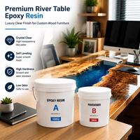 Kit de résine époxy à coulée profonde résistant aux UV pour le travail du bois, la menuiserie et les meubles décoratifs