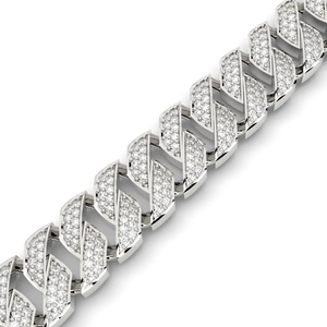 Pulseras de Lujo de Cadena Cubana de 9MM con Diamantes Sintéticos Europeos de Grado Superior, Hechas a Mano, Estilo HipHop - Product Image 4