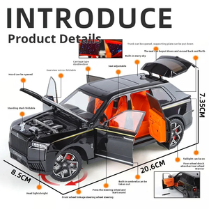 Rolls-Royce Cullinan Metal Diecast <b>Car</b> 1:24 Scale Luxury SUV Collectible Model with Detailed <b>Interior</b> 20×8 cm - Product Image 6