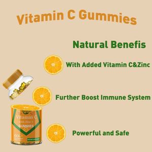 Gomitas de Vitamina C con Zinc para Adultos y Adolescentes, Venta Caliente OEM/ODM - Product Image 3