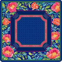 Tapis de Mahjong Américain Pliable Fanjin pour Voyage, Tapis de Table en Caoutchouc Épaissi de 5 mm avec Sangles de Rangement et Sac de Transport pour un Transport Facile