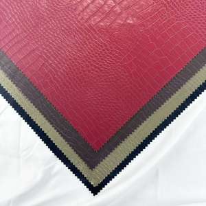 جلد تمساح مخصص جلد صناعي جاكيت بنطلون ملون منقوش تمساح عصري مقاوم للماء للملابس الجاهزة - Product Image 3