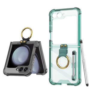 Mẫu mới phù hợp với vỏ điện thoại flip5 với vòng túi khí trong suốt và khe cắm bút gấp zflip5 A P - Product Image 1