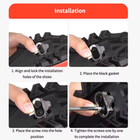Pédales de vélo Angbow avec clips antidérapants SPD, ensemble de crampons pour chaussures de cyclisme, accessoires de vélo