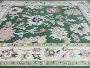 Oushak พรมขนสัตว์ถักมือพรมพื้นที่วินเทจสำหรับห้องนอนห้องครัวเด็กห้องที่กำหนดขนาด6x9ชุดที่มีสีสันสำหรับตกแต่งบ้าน - Product Image 5