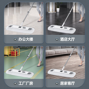 Mopa Plana Grande de Microfibra para Polvo, 45cm 55cm 65cm 75cm, para Limpieza de Pisos de Azulejos en Hogares, Escuelas y Hospitales - Product Image 2
