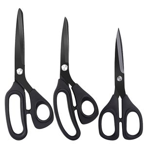 Multi-Purpose Industrial Grade Stainless Steel Smooth <b>Edge</b> <b>Rubber</b> Handle Office Scissors - Product Image 1