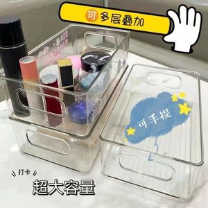 Acrylic Transparent <b>Storage</b> <b>Box</b> Rectangle <b>Stackable</b> Desktop Organizer For Office Use - Product Image 5