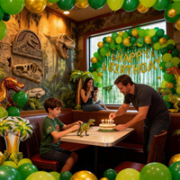 Ensemble de ballons en latex pour le premier anniversaire des enfants, accessoires photo et décorations de fête à thème