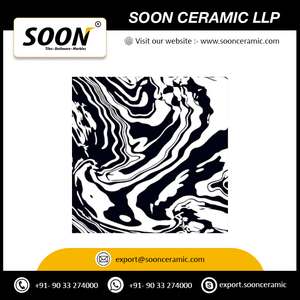 Soon Ceramic High Demand Glazed Black Fusion Vitrified Tiles 2x2 Inch Porcelain Floor Tile Non-Slip for Home Villa Exterior Use - Product Image 5