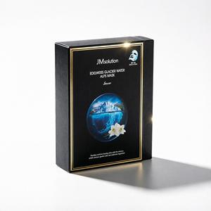 Masque en feuille JMsolution Edelweiss Glacier Water Alps 10 pièces, acide hyaluronique, soin quotidien de la peau, tous types de peau - Product Image 1