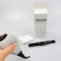Nettoyeur souffleur d'air 3-en-1 avec chiffon non pelucheux pour lentilles, filtres, écrans et surfaces optiques – Pack personnalisé