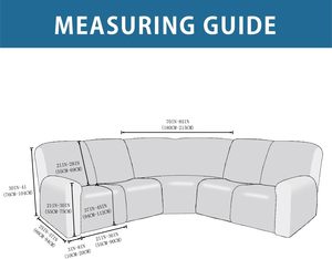 Extra Wide Reclining 2 Seater Sectional <b>Sofa</b> Slipcover 6-Piece Velvet <b>Stretch</b> Modern Recliner <b>Cover</b> Fits Most Recliners - Product Image 2