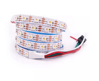 Bande lumineuse LED flexible adressable 5M/16.4ft Pixel TM1814 DC12/24V 4IN1 RGBW 300LEDs