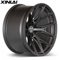 XINLAI Jantes forgées noires mates concaves profondes personnalisées 17-23 pouces 1 pièce roues de voiture de tourisme en alliage pour BMW e46 e90 M5 F32 e60