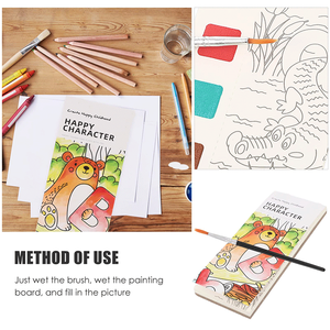 DIY Pigments Doodle Gouache pour enfants Animal <span class=keywords><strong>marin</strong></span> Image <span class=keywords><strong>Aquarelle</strong></span> Peinture Livre de coloriage - Product Image 6