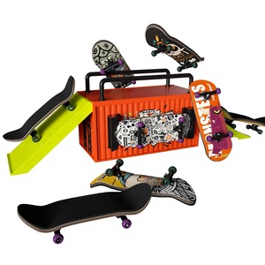 <span class=keywords><strong>Skatepark</strong></span> créatif pour doigts avec rangement, modèle en érable canadien, accessoires de <span class=keywords><strong>skateboard</strong></span> pour enfants, jouet de collection - Product Image 2