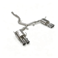 Tuyau d'échappement arrière brossé en acier inoxydable pour Subaru WRX STI berline 2014-2020, système catback à soupapes