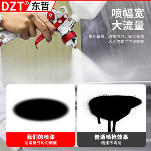 Pistolet à peinture pneumatique Dzt, buse de 1,8 mm, alimentation par gravité, haute atomisation, pour outils de peinture de carrosserie automobile - Product Image 2