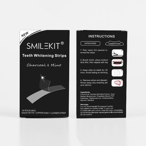 2023新しいプライベートラベルの歯のホワイトニング14/28pcsミントフレーバーストリップホワイトニングチャコールホワイトニングストリップ - Product Image 2