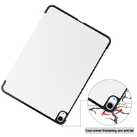 Étui fin personnalisé en PU pour iPad Air4/Air5 10,9 pouces, étui rigide pour tablette pliable à trois volets, protection contre les chocs, dos en PC rigide avec protection de l'objectif de l'appareil photo