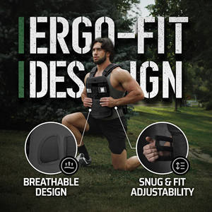 Chaleco con Peso Ajustable y Reflectante para Hombre y Mujer, Personalizable, con Capacidad de 3-14 kg, para Entrenamiento de Fuerza - Product Image 3