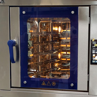 Horno de Convección Eléctrico Comercial de Acero Inoxidable con 10 Bandejas, Horno Eléctrico para Hornear con Bandejas de 60x40cm, Horno de Convección Rotatorio de China