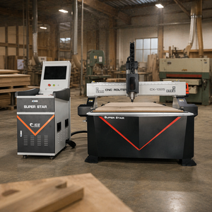 Machine de gravure sur bois 3 axes 1325 3D Sameng Sameng Cx1325 Bibo Heavy Duty pour la fabrication de meubles, fraisage haute précision - Product Image 1
