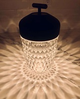 Lampe de table LED sans fil pour restaurant, avec variateur tactile, veilleuse en cristal pour hôtel, café, décoration