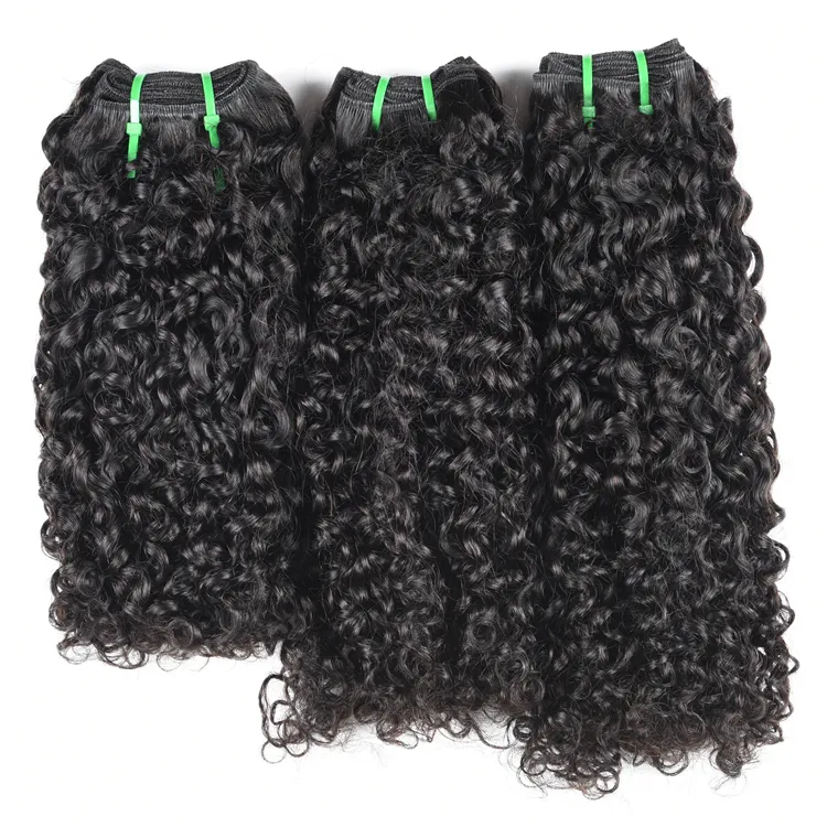 12A Super Double Drawn Hair Bundle Virgin Cuticle Aligned Hair Vendor Brazilian Pixie Curl Wholesale Human Hair Weave