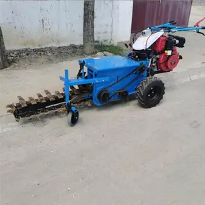 Tự hành Orchard chuỗi trenching máy/Cáp nước ống chuỗi trenching máy/sợi quang đường ống trenching máy