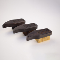 Mini brosse de nettoyage ludique en poils de porc faits main, avec manche en bois de santal et fil de fixation, pour DIY et OEM