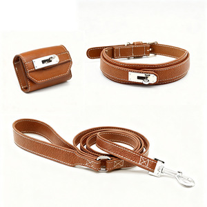 Custom Logo Luxury <b>Leather</b> <b>Harness</b> Set - Adjustable for All Dog Breeds - Product Image 6