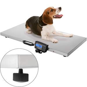 Balance industrielle pour bétail DB Wholesale Vet Scale 880 Lbs, précision 0,2 Lbs, plateforme large en acier inoxydable - Product Image 1