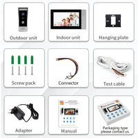 1080P Hd Wifi étanche connecter TUYA système d'interphone à écran tactile personnalisé sans fil pour Kit de système de sécurité à domicile
