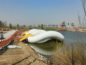 Inflatable nổi cầu cho sông và hồ vui chơi giải trí nảy Ride-on thiết bị xây dựng nước vui chơi giải trí cơ sở - Product Image 5