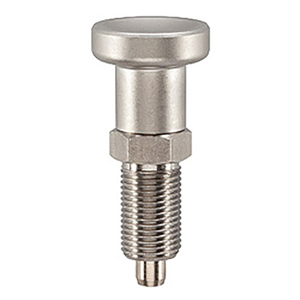 Factory Price Customized Stainless Steel Fully Threaded Index Plungers with Hexagon <b>Collar</b> Locking Nut Passivated Finish - Product Image 1
