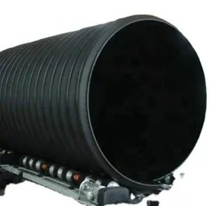 HDPE Steel band reinforced hdpe spiral corrugated pipe