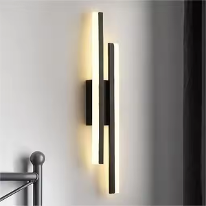 Lampe murale longue moderne en acrylique pour couloir et escalier, éclairage décoratif, nouvelle lampe linéaire LED d'extérieur en gros - Product Image 1