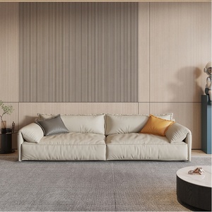 घर फर्नीचर पांडा चमड़े सोफा सेट कमरे में रहने वाले अनुभागीय सोफे सफेद चमड़े - Product Image 2