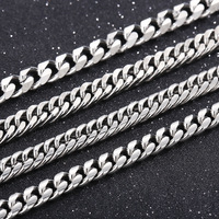 Chaînes à Main Cubaines Personnalisées Étanche en Acier Inoxydable pour Hommes, Bijoux en Acier Inoxydable, Bracelets Hommes, Vente en Gros
