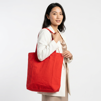 Tas Tote Katun Grosir untuk Hadiah, Tas Reusable Custom Print untuk Acara Perusahaan