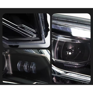 Feux avant à LED pour Volkswagen Vw <span class=keywords><strong>Touareg</strong></span> 2011-2015, lentilles laser LED, clignotants séquentiels, feux de jour - Product Image 3