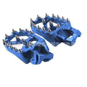 Pedales Antideslizantes CNC con Púas para Motocicleta, Color Naranja y Azul, para Modificación de KTM SX125 250 SXF XCF - Product Image 5