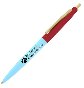 Stylo publicitaire personnalisé avec logo, action à plongeur rétractable, corps en plastique, pointe moyenne, encre noire, impression sérigraphique, vente en gros - Product Image 4